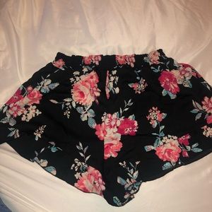 Flowy flower shorts